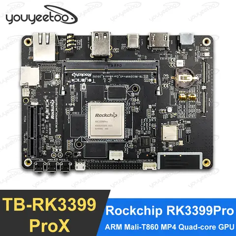 유이티 TB-RK3399ProX NPU 3.0TOPS RockChip RK3399Pro AI 인공지능 개발 보드, 안드로이드/리눅스 지원