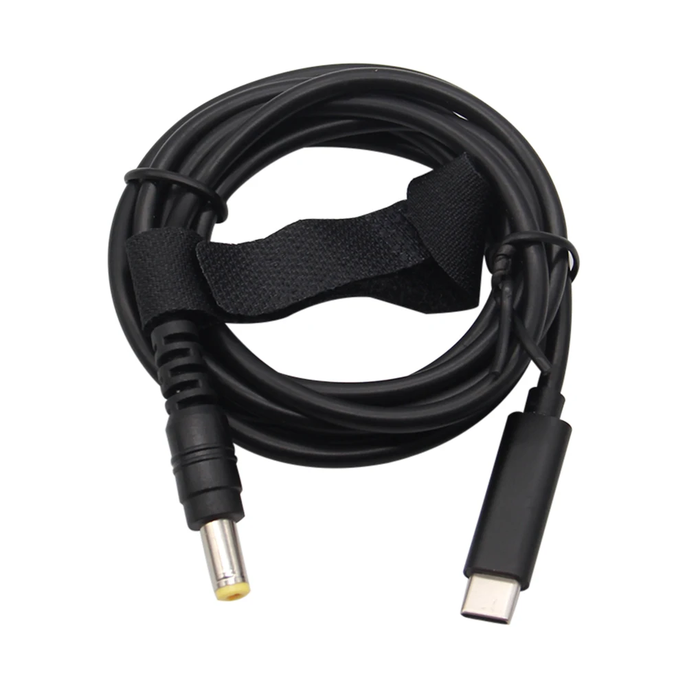 1.5m 65W PD2.0 3.0 to DC 5.5*2.5 Decoy trigger Adapter cable TYPE-C PD Decoy line QC4 charging notebook 18.5-20V charger