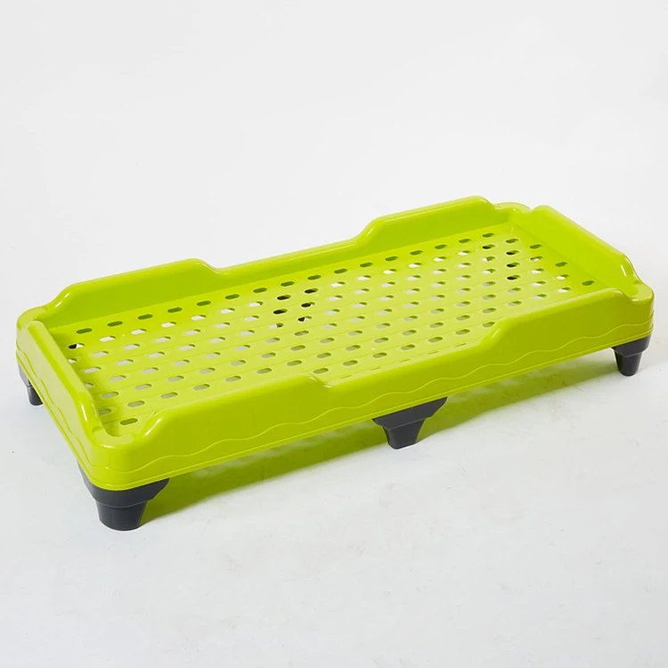 Custom Plastic Kids Bed Stackable Toddler Cot, Kindergarten Daycare Furniture, Wholesale Children's Bunk Bed Factory Direct