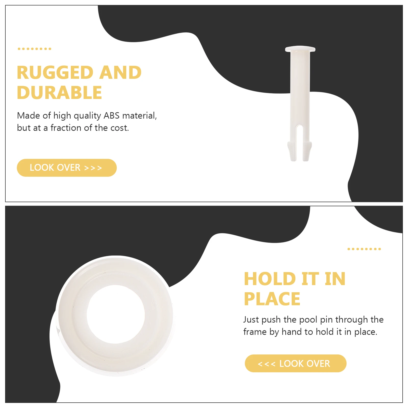 

12 Pcs Pool Connector Pins Frames Parts Replacement Swimming Joint Connecting Billiards