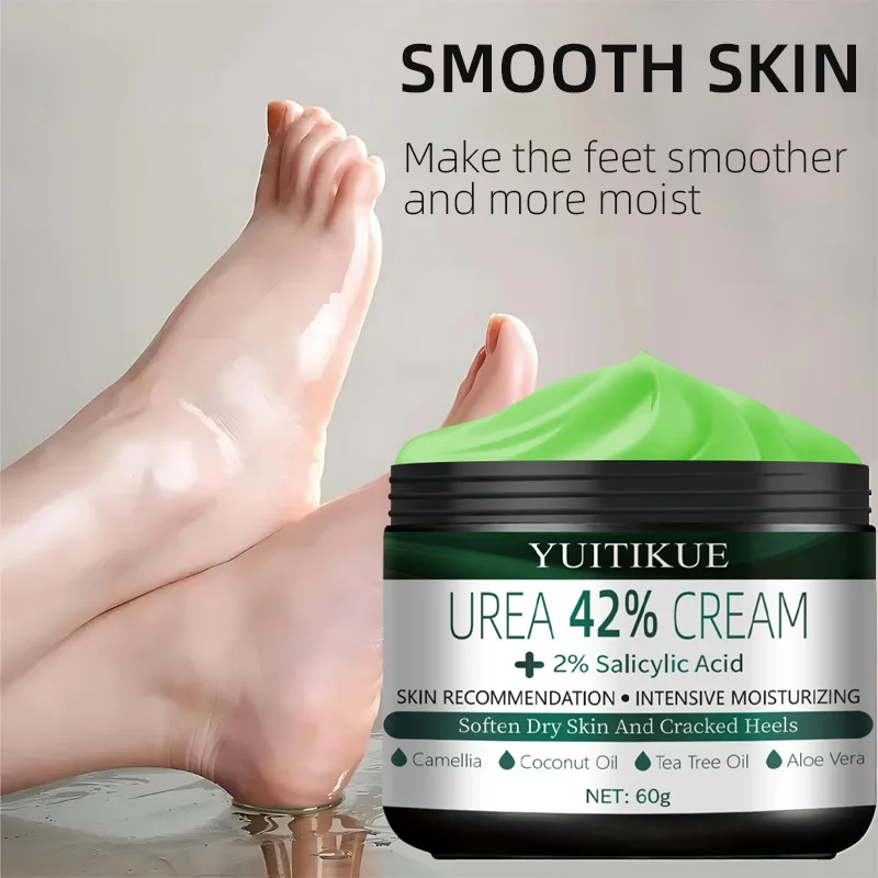 

Natural Foot Moisturizing Cream, Light Non Greasy Texture, Hydrating Care for Dry Foot Skin