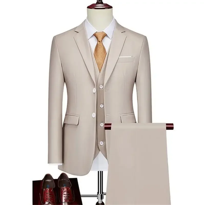 Pak Heren Zakelijke Professionele Formele Kleding Slim Fit Bruidegom Pak Jeugd Best Man Receptie Jurk