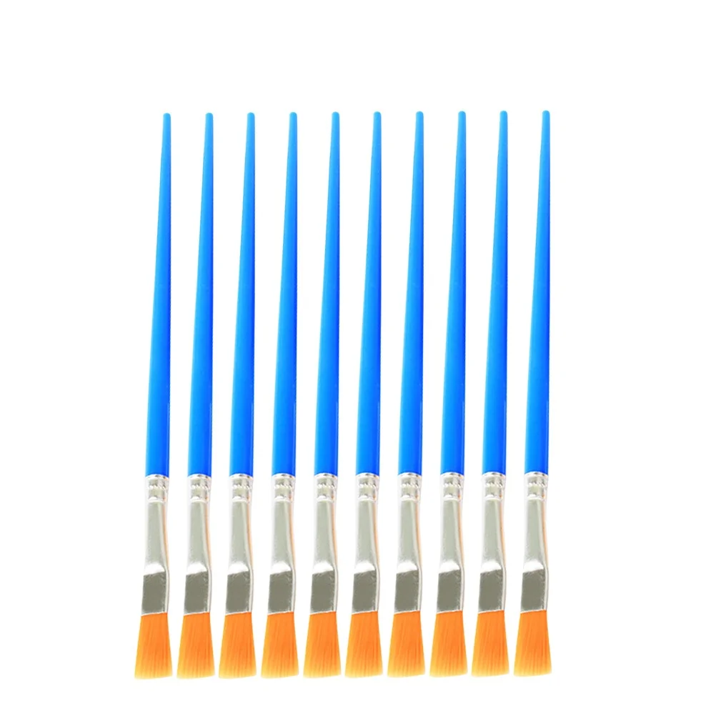 

50Pcs Painting Brush Set Nylon Hair Evenly Arranged Tips Portable Art Tools for Oil Watercolor Acrylic Painting Creative Craft