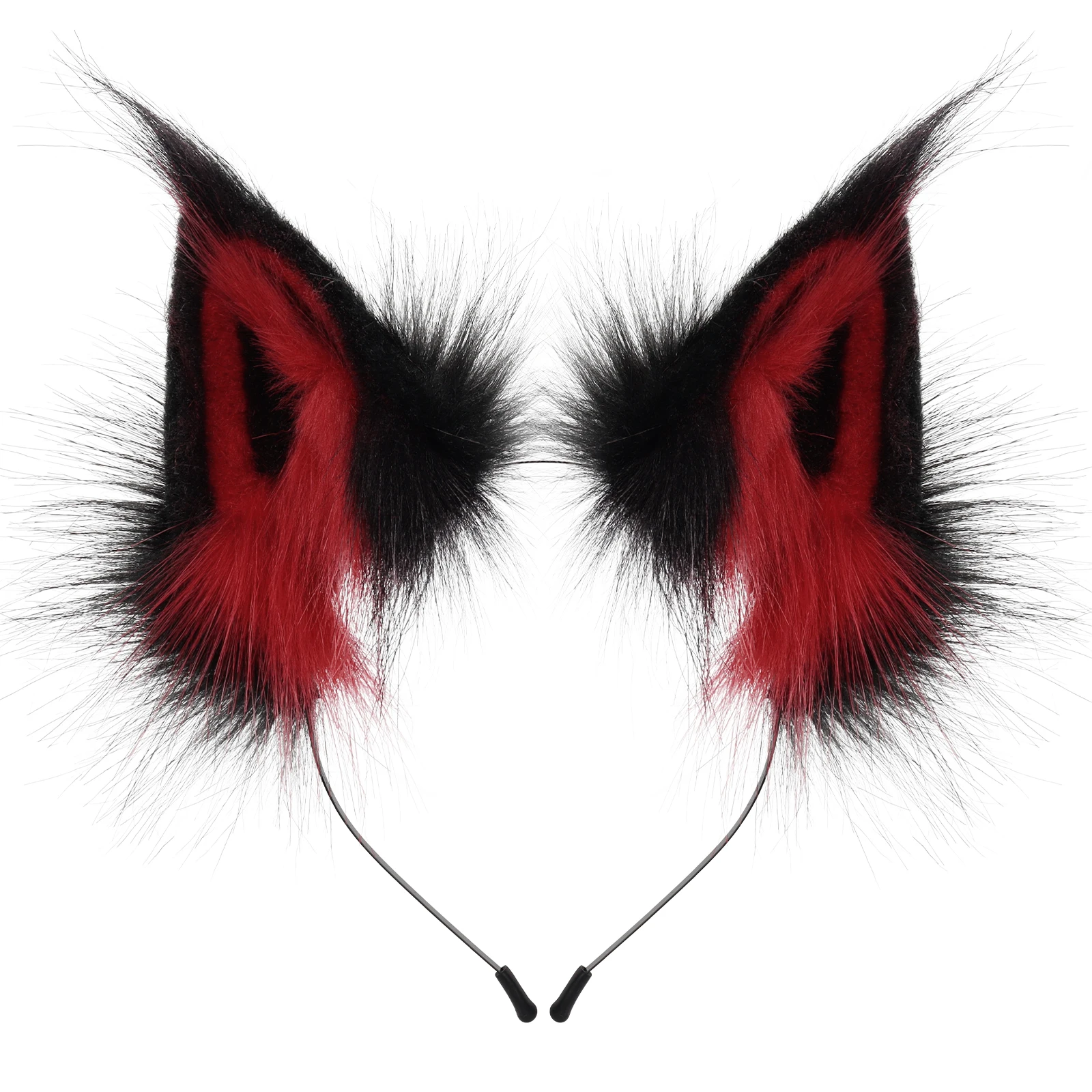 Tier Kunstpelz Fuchs Wolf Ohr Stirnband Pelzige handgemachte Haarband Kopfbedeckung Kostüm Cosplay Zubehör