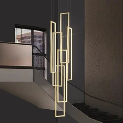 Modern Stair chandelier Nordic light luxury simple Ceiling lamps hanging light led chandeliers for the living room indoor light