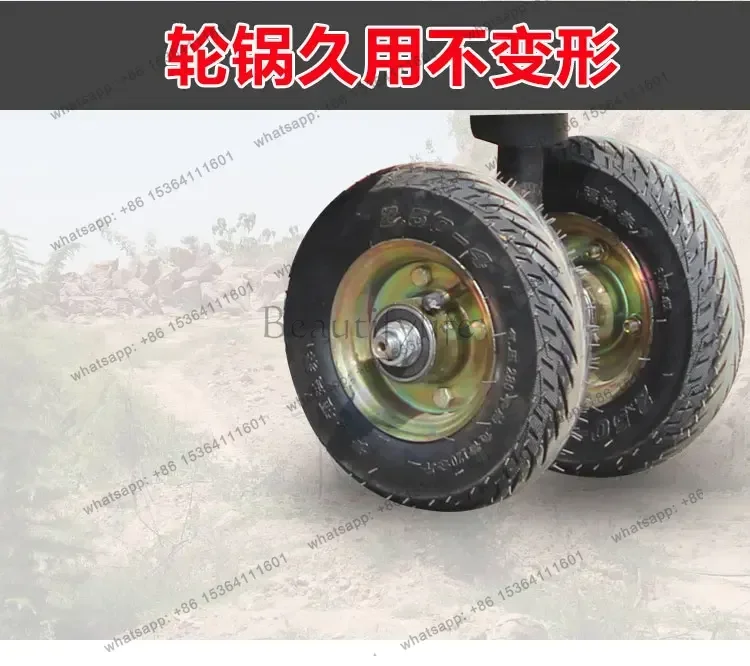 FG JX-24 electric flatbed truck lift truck transport truck pulling goods agricultural four-wheel extended folding orchard greenh