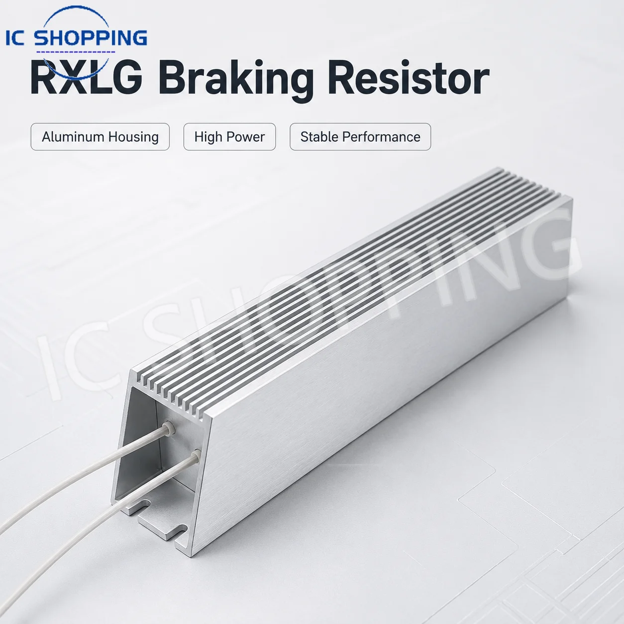4000W 5000W RXLG Aluminum Shell Resistor Trapezoidal Resistor,for Brake,inverter,Elevator Electricity 10 20 30 50 100 Ohm
