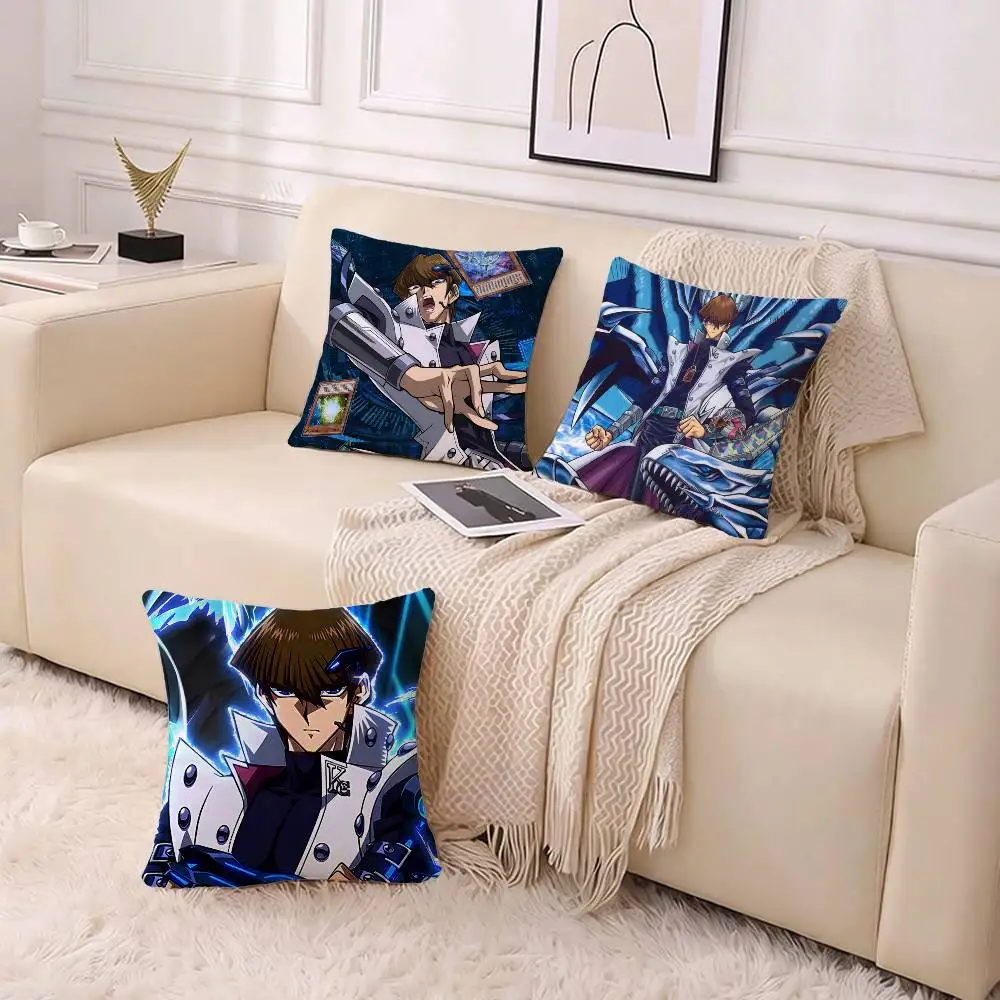 Anime Yu-Gi-Oh Seto K-Kaiba Pillow Case for Sofa Living Room Home office Decor Protective Cover