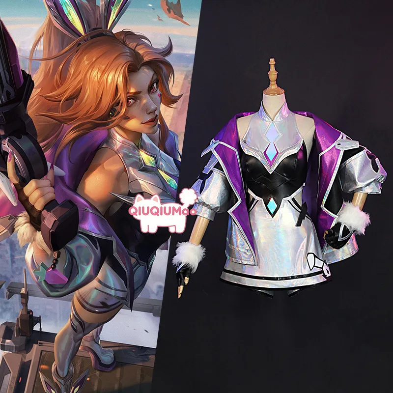

Game League of Legends Cosplay Soul Fighter Costume Anime Miss Fortune Role Playing Dress Outfit Headwear Tail Women Comic Con