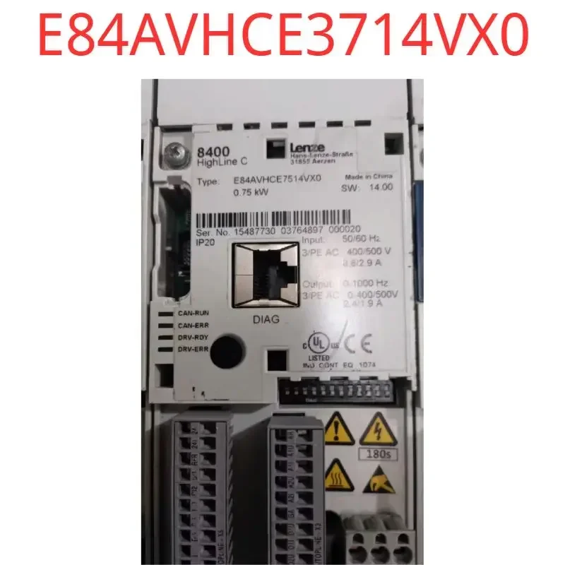 Second-hand test OK Inverter E84AVHCE7514VX0, 0.75KW 380V