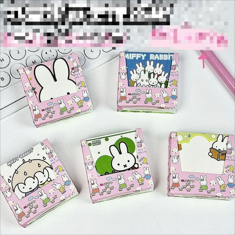 

200PCS Hot Kawaii Miffy Series Sticky Note Cartoon Creativity Cute Printing Portable Note Paper Girls Stationery Supplies
