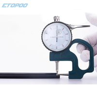 0-10mmx30mmx0.01mm Tube Thickness Gauge pipe dial thickness gauge for pipe Tube Thickness Anvil