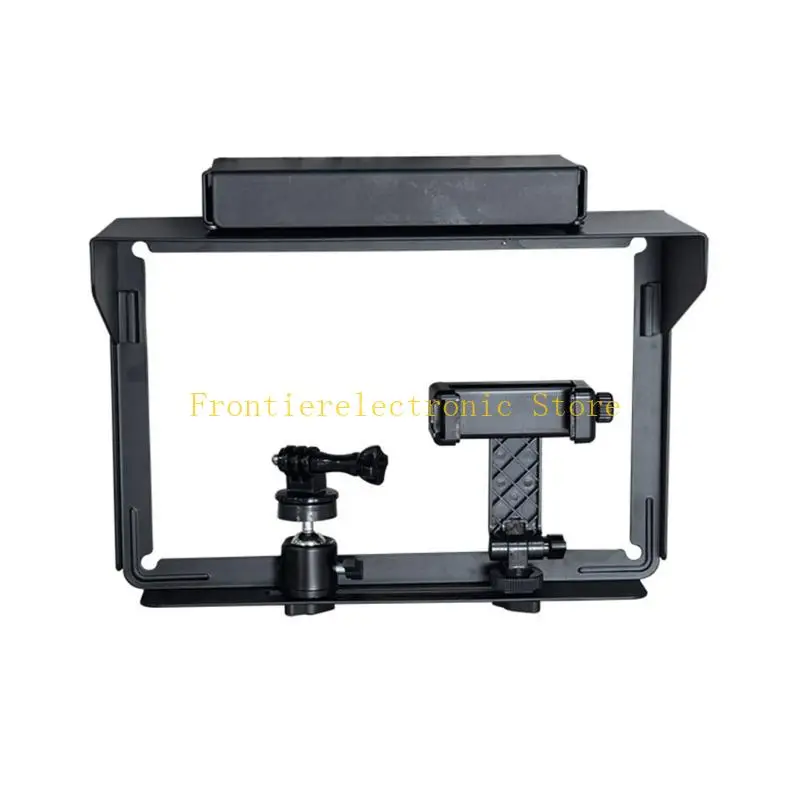 G8DB Adjustable Aluminum Phone Fence Mount For Action Camera Outdoor Filming