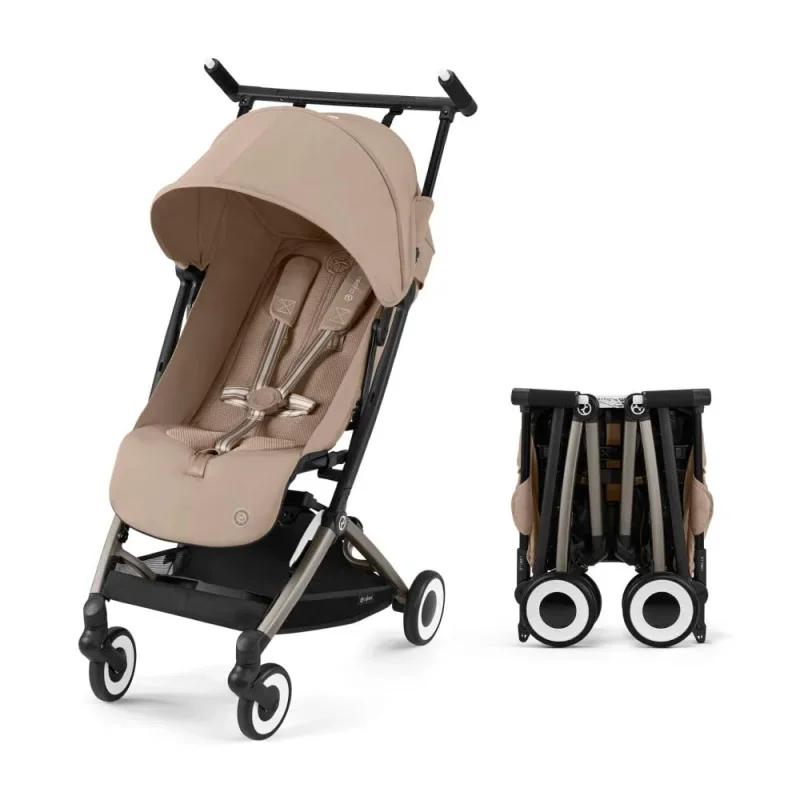 Cybex Libelle Lightweight Travel Baby Stroller with Ultra Compact Carry On Fold, Smooth Suspension, and One Hand Adjustable Recl