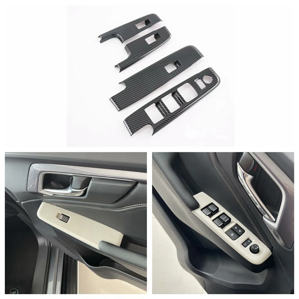 For ISUZU D-MAX 2021+ Window Control Panel Glass Lift Switch Cover Trim Decoration