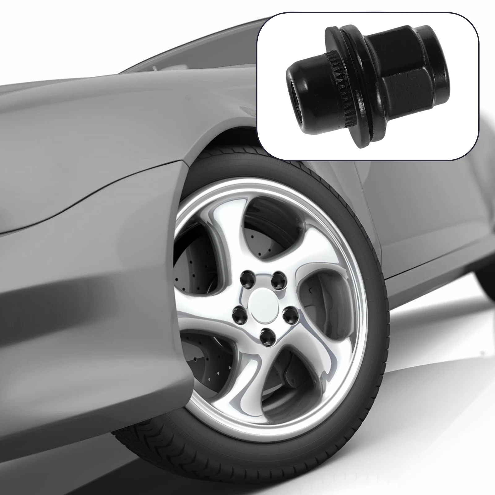 

Durable Hub Nut Kit Heavy Duty Tire Lug Nuts Wheel Hub Screws Trailer Accessories Car Parts Nuts