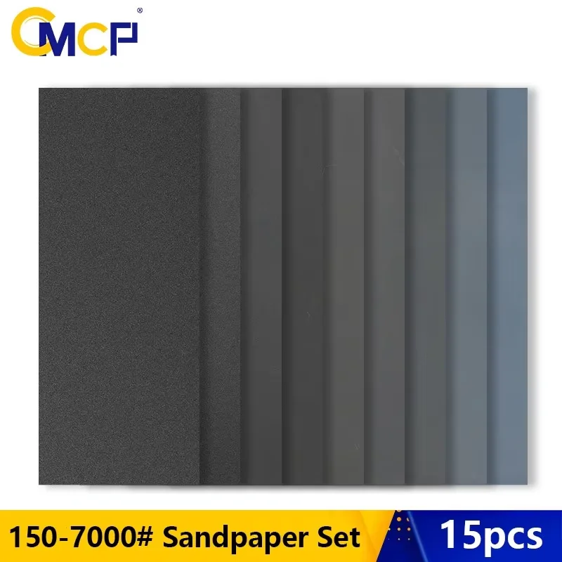 

CMCP 15 шт. наждачная бумага 150-7000 зернистости наждачная бумага влажная и сухая шлифовальная бумага шлифовальный полировальный инструмент для инструментов для удаления ржавчины по дереву