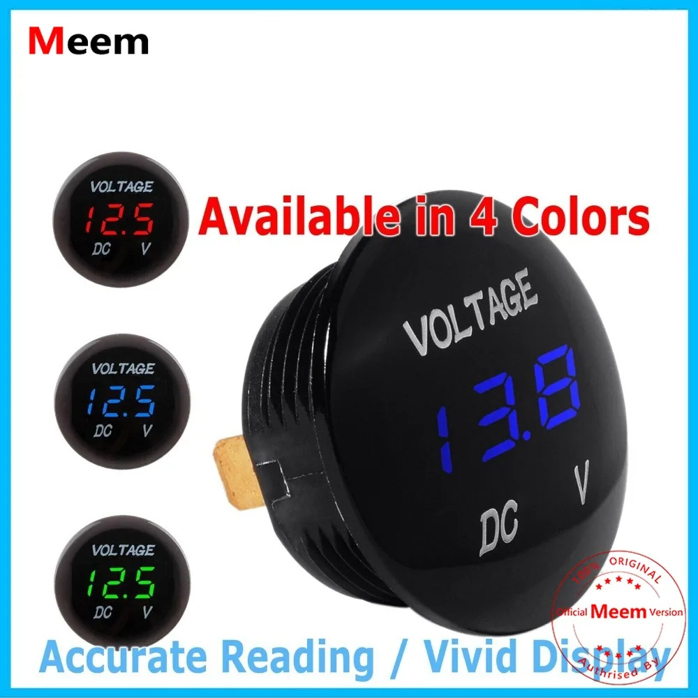 

DC 12V-24V LED Panel Digital Voltage Volt Meter Display Voltmeter Motorcycle Car