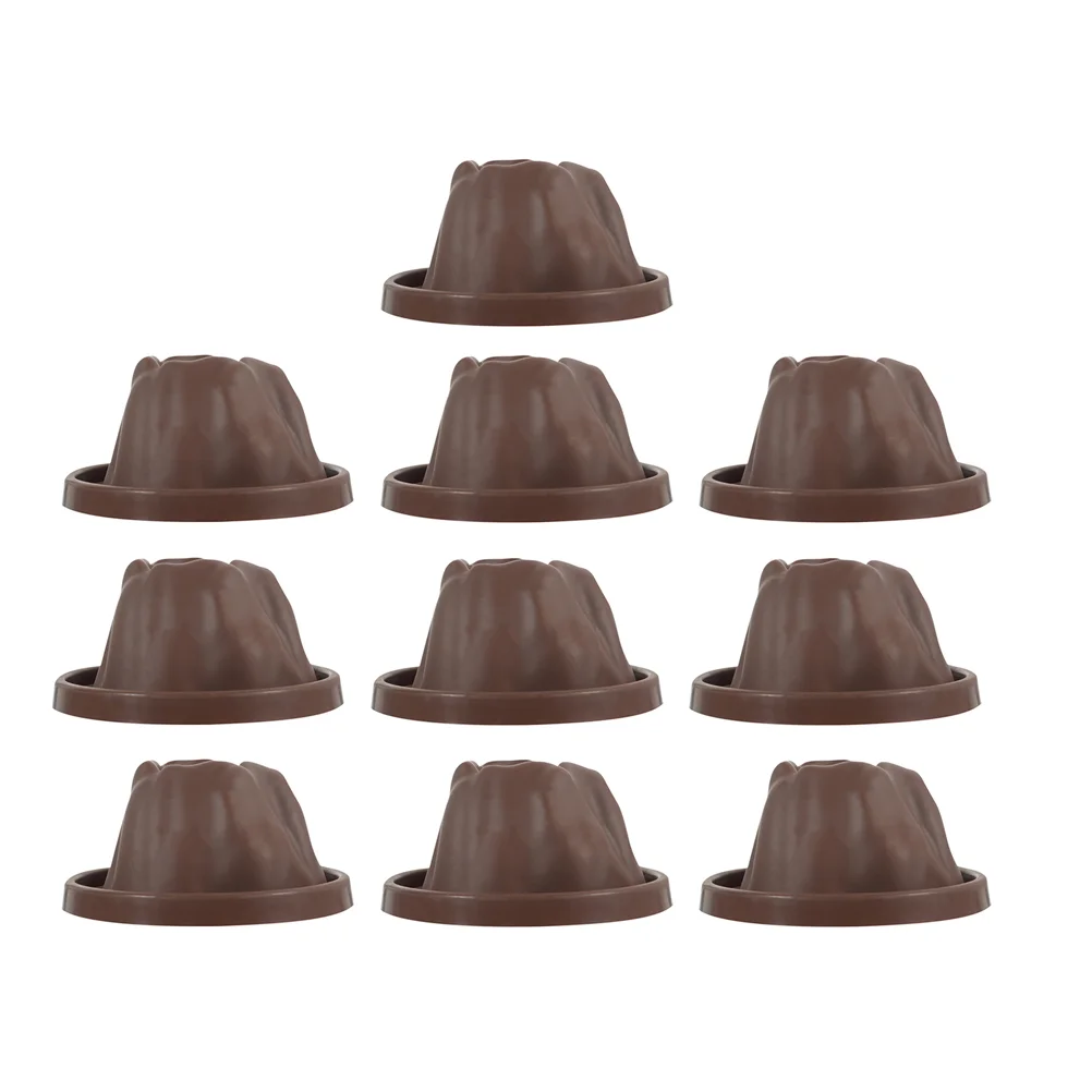 10 Pcs Toy Volcano Experiment Kit Science Models Eruptions Base Accessories Coffee Shell DIY Child