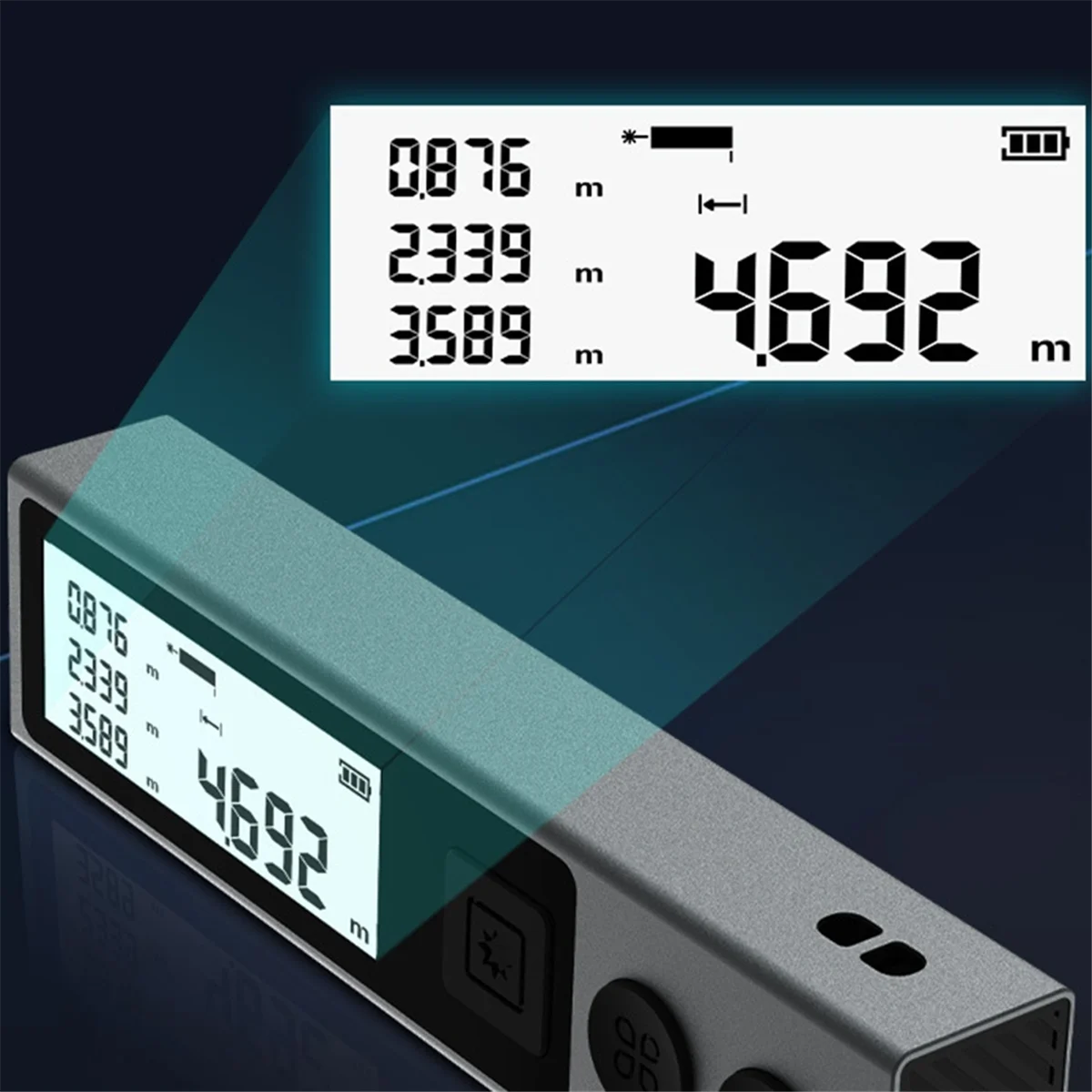 

A72Z M120 Upgraded Distance Meter Mini Laser Distance Meter Backlight Bluetooth Portable Home Measurement Tool