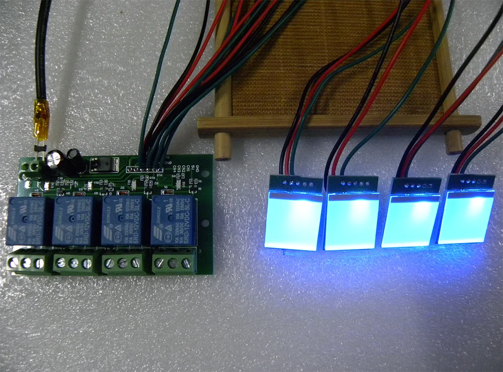 4 ways touch relay board 12V 24V four channels normal open normal close relay module