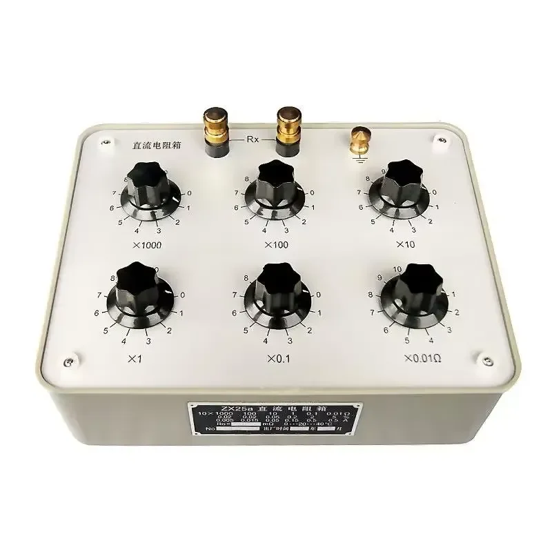 ZX25A DC Standard Resistance Box Precision Resistor Switching Tester for Electrical Teaching Lab Physics Education