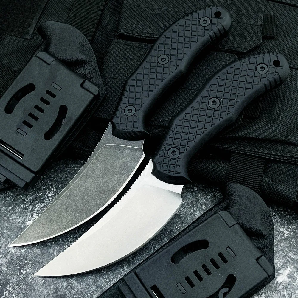 

Новый стиль, нож с фиксированным лезвием, изысканные ножи, лезвие 5Cr13MoV, ручка G10, прочный уличный нож с прямым лезвием, походные ножи