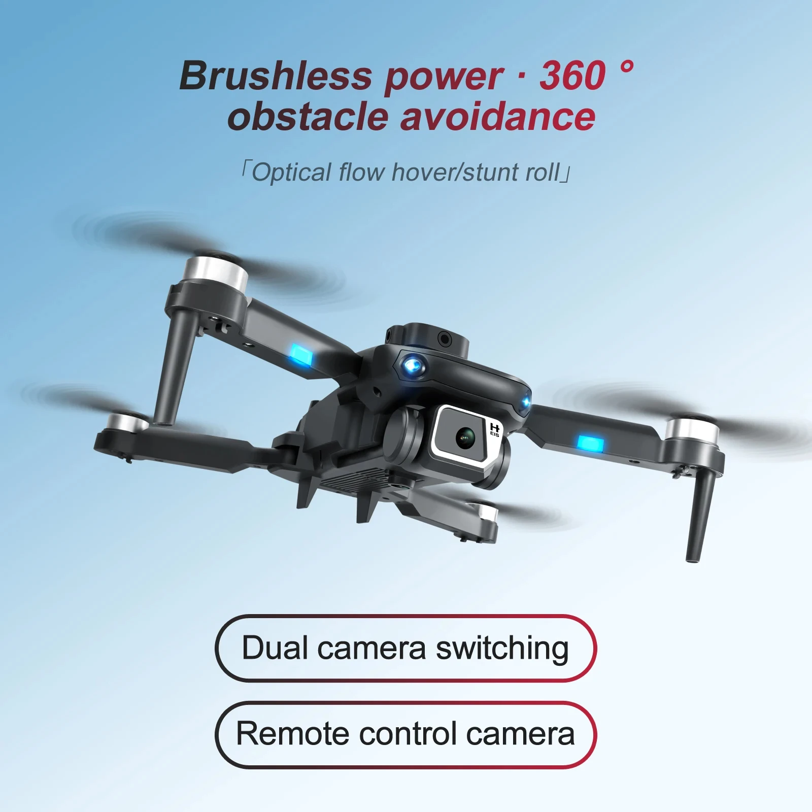 KBDFA S150 Drone HD Dual Camera Professional Aerial Photography Obstacle Avoidance Brushless Helicopter RC Quadcopter Toy Gifts