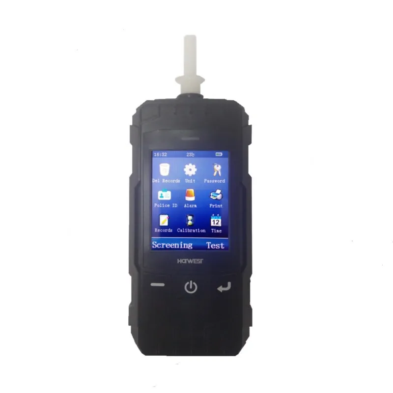 Professional LCD Touch Screen Breath Alcohol Tester with Bluetooth Printer Breathalyzer Machine