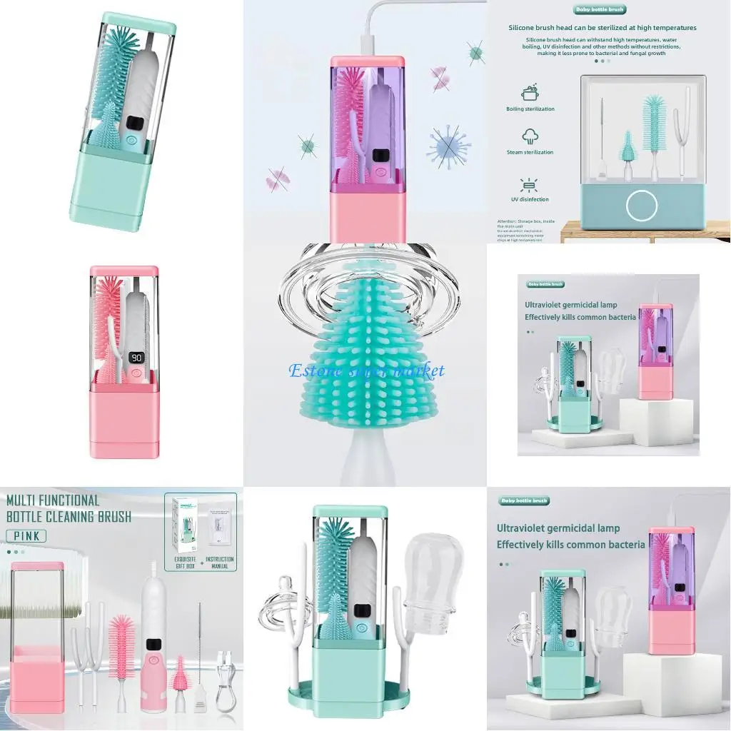 

090B Multi Function Electric Bottle Brush Light Sterilizer Drying Rack Included