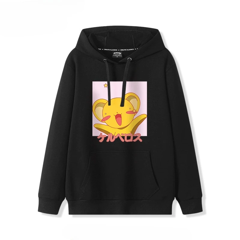 Neue Herbst Langarm Pullover Magic Girl Veränderbar Sakura Japanischen Lose Top Paar Outfit Einfache Campus Stil Lose Mantel