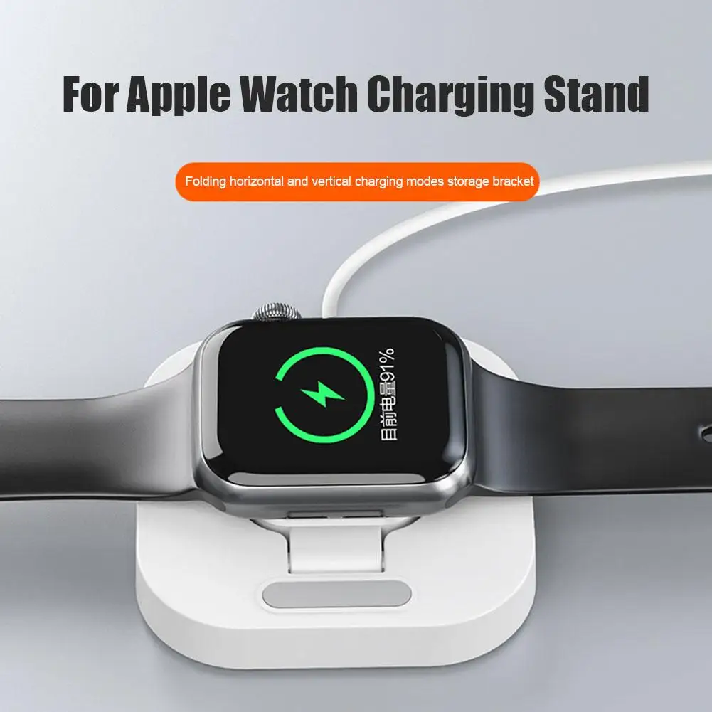 Foldable Wireless Charger For  Apple Watch IWatch 8 7 Se 6 5 3 Series Charger Portable Charging Dock Station Fast Charge