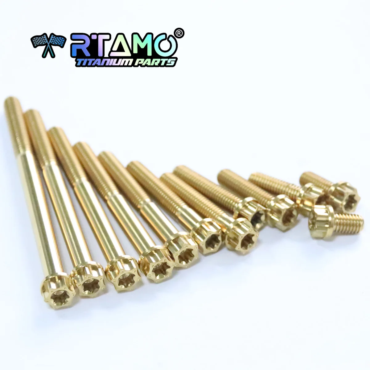 RTAMO Titanschraube M6X10/15/20/25/30/35/40/45/50/55/60/65/70/75/80/90 mm Torx-Kopf für Motorrad, Fahrrad, modifizierte Schraube (1 Stück)