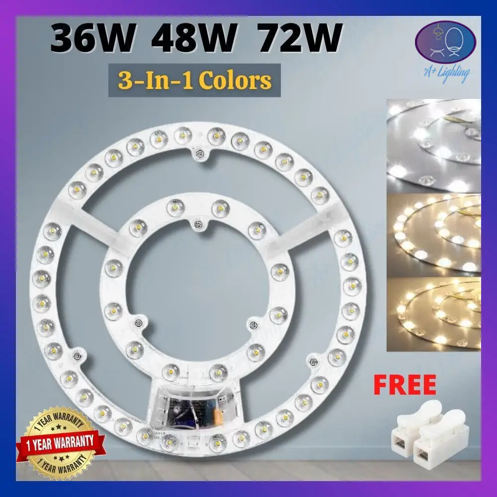 48W/72W Led Lights ROUND LED MAGNET MODULE LIGHT CIRCULAR TUBE REPLACEMENT MAGNETIC CEILING LIGHT LAMP