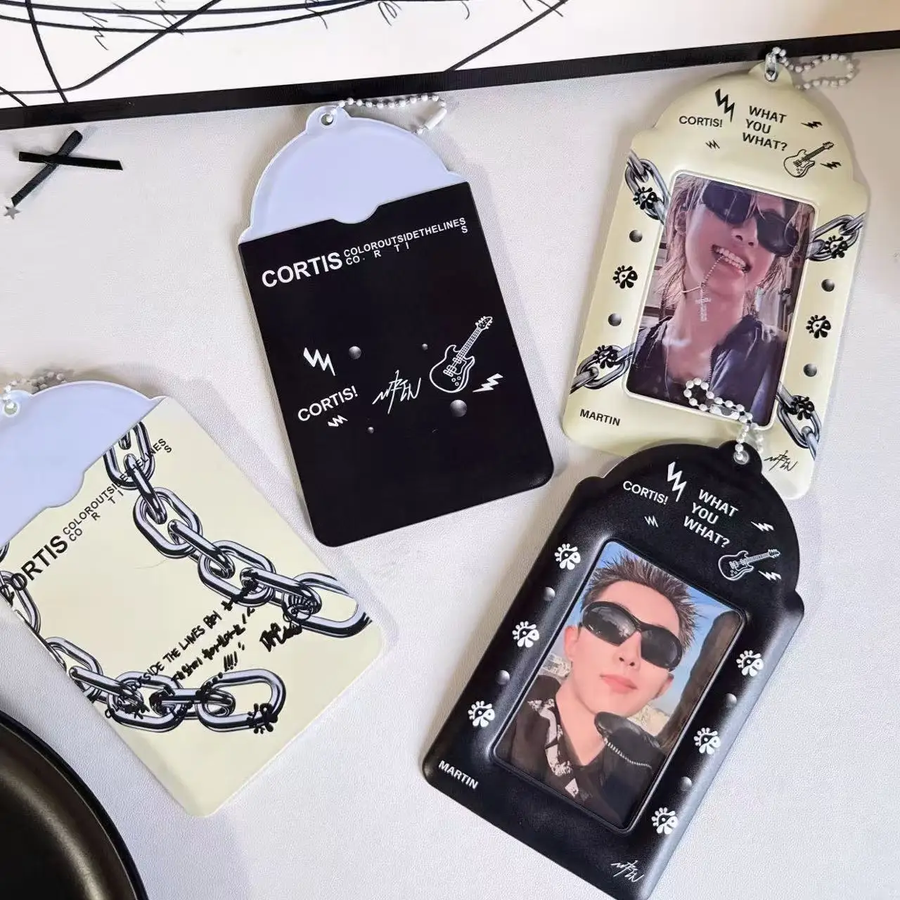 Kpop Photo Card Holder PVC Card Holder Storage Small Card Display Pendant To Send Friends PVC Homemade Card Holder Bag