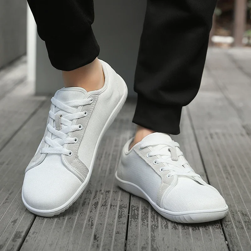

Men's Barefoot Walking Shoes Breathable, Simple and Comfortable Wide Parkerbarefoot Box Couple Wide Toe Sneakers