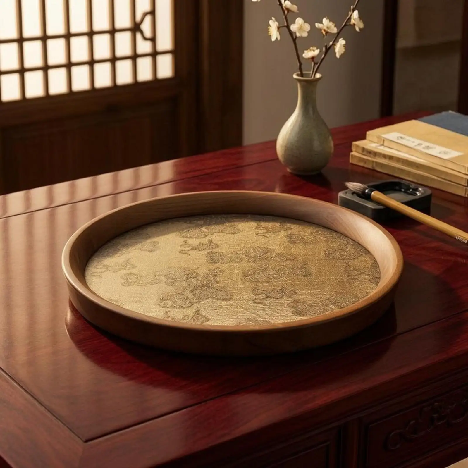 Tabletop Tray Cumulus-Patterned Desktop Tray Raised rims