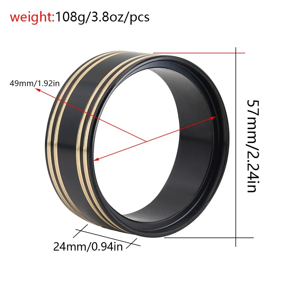 108g Brass Internal Beadlock Wheel Ring Clamp Rings Fit 1.9" Wheel Rim For RC Crawler Axial SCX10 II 90046 TRX4 VS4-10