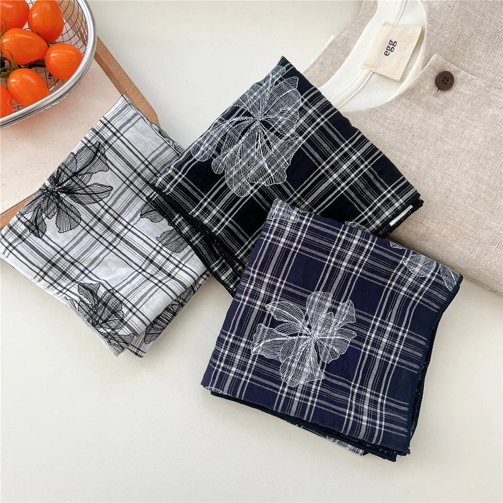 

58*58 см хлопковые банданы с цветком, квадратный шарф, повязка на голову, аксессуары, носовой платок, шейный платок, платок для волос