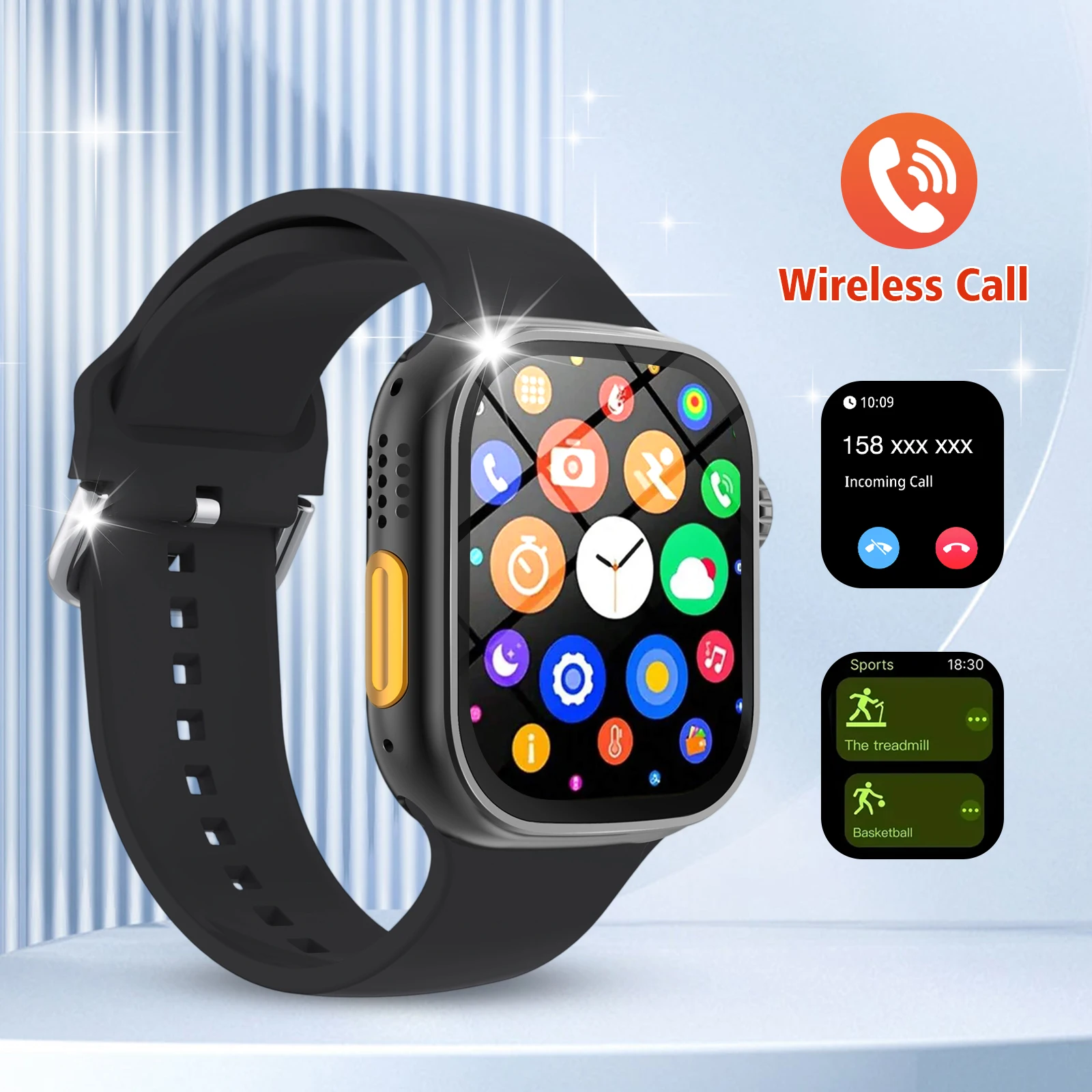 

2025 New Smart Watch, Fitness Tracker, Bluetooth Calling, Message Notifications, Compatible with Android and IPhone