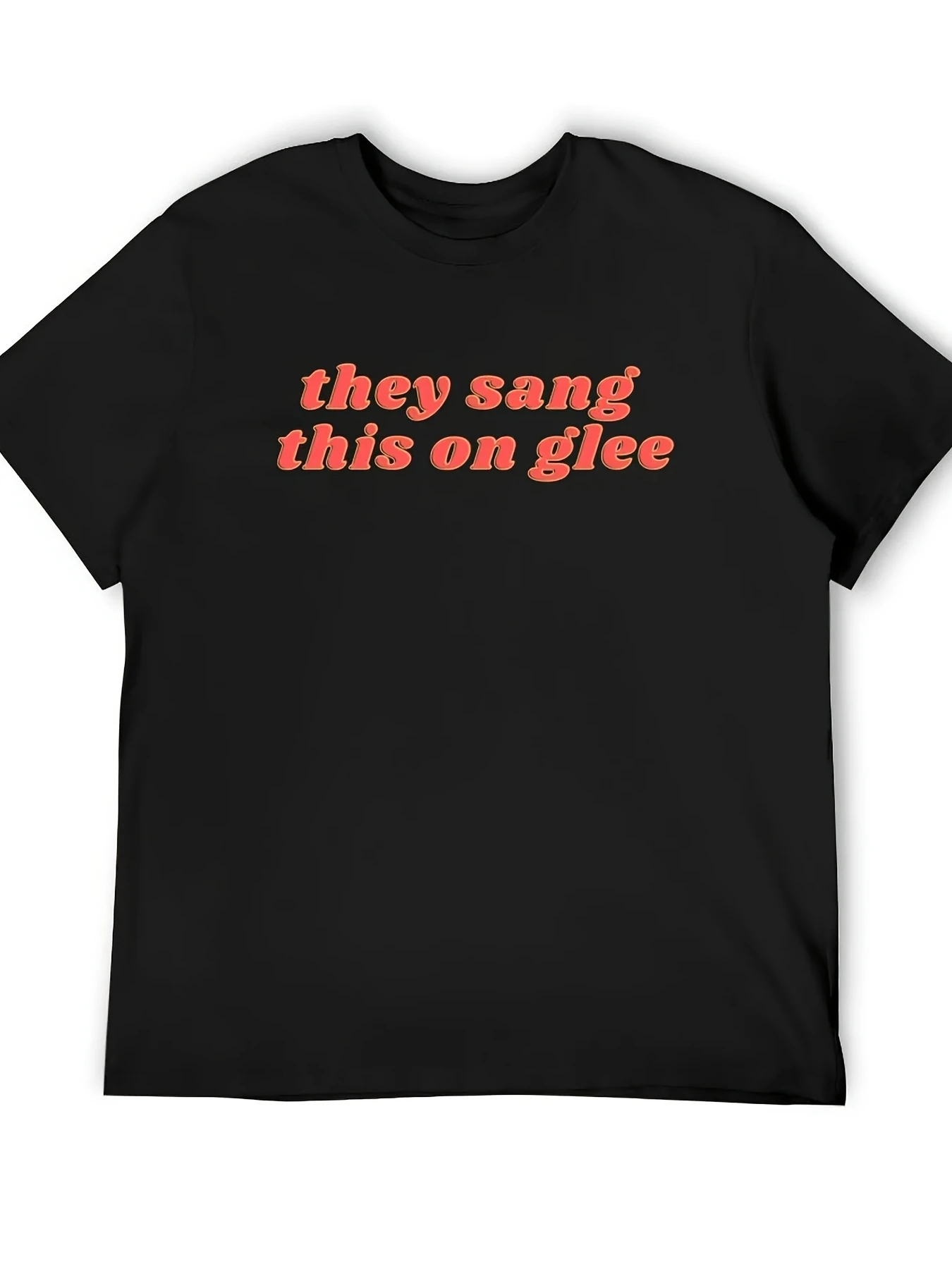 Songs they sang on GLEE GLEE Introduction T-shirts Patterned T-shirts  Loose-fitting casual unisex streetwear shirts