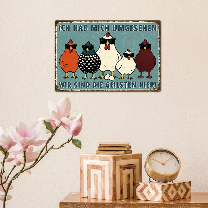 Vintage German Tin Sign 