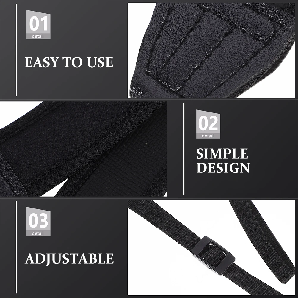 2 قطعة حزام حبال الكاميرا النيوبرين قابل للتعديل طول نونسليب الأمن للاستخدام على المدى الطويل حزام كاميرا مناسب عالميًا #3