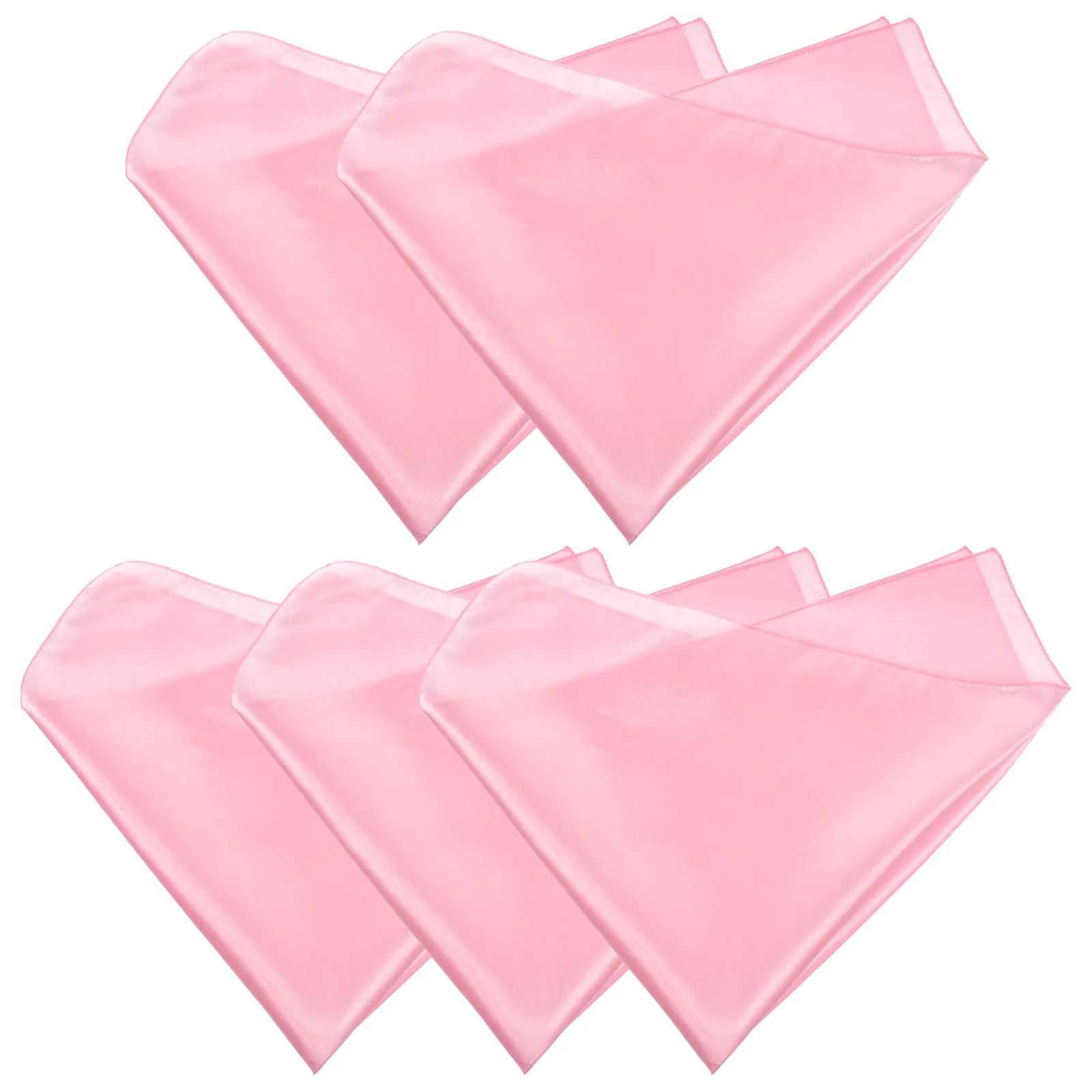 

5 Pcs Table Napkin Napkins for Wedding Everyday Dinner Washable Guest Reusable Satin Cloth
