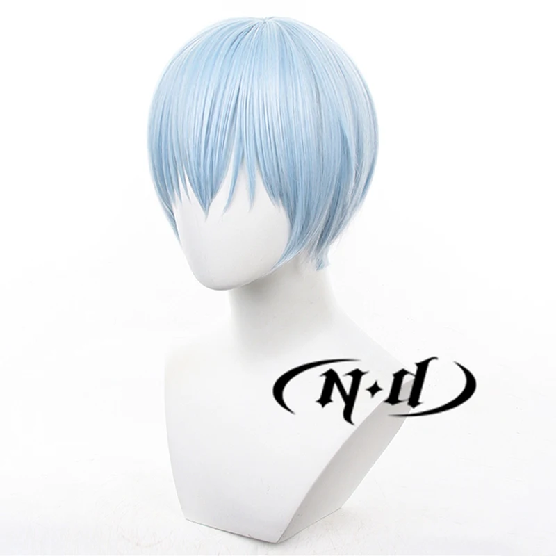 ND Himmel Cosplay perruques Frieren au-delà du fin du voyage Anime Cosplay perruques de cheveux bleus pour Comic Con Coser résistant à la chaleur synthétique