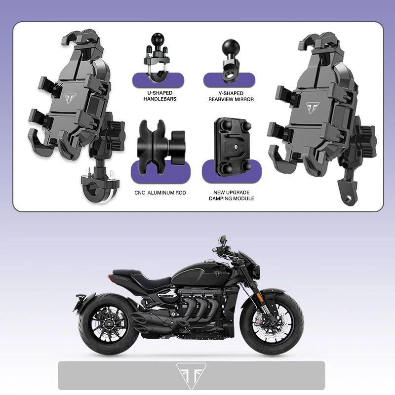 

For Triumph Trident 660 Tiger 800 900 Tiger800 Tiger900 High-Grade Mobile Phone Holder GPS Stand Bracket Motorcycle Accessories