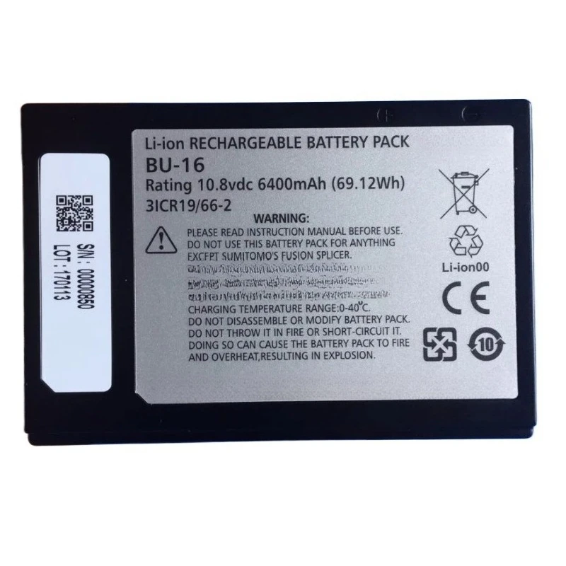 BU-16 BU-11 High Quality Fusion Splicer Battery 5200mAh 6400mAh for T-82C T-72C T72M Type 82C 72C Q102 T56 T57 601C 600C Z1C