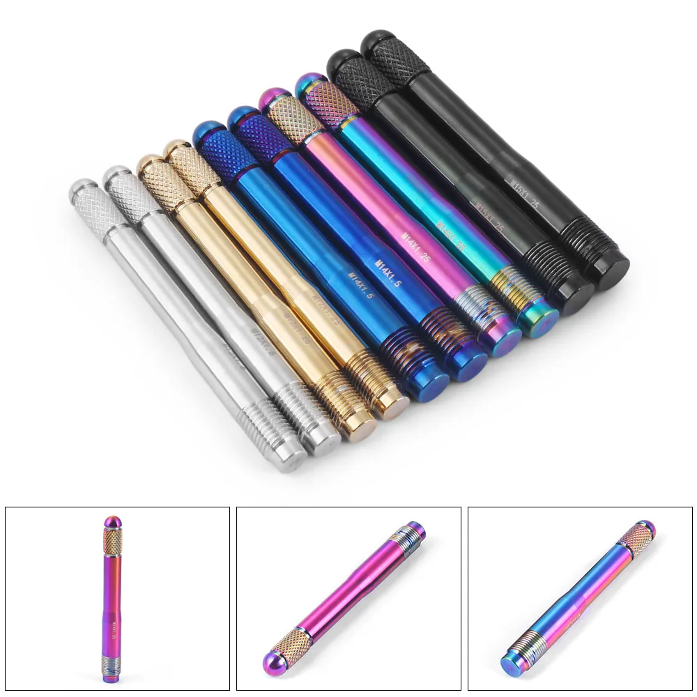 

Wheel Hanger Pin Lug Hole Guide Alignment Tool M14 x1.25,M14×1.5,M12×1.25,M12×1.5,M15×1.25 Wheel Fixing Bolts 10PCS