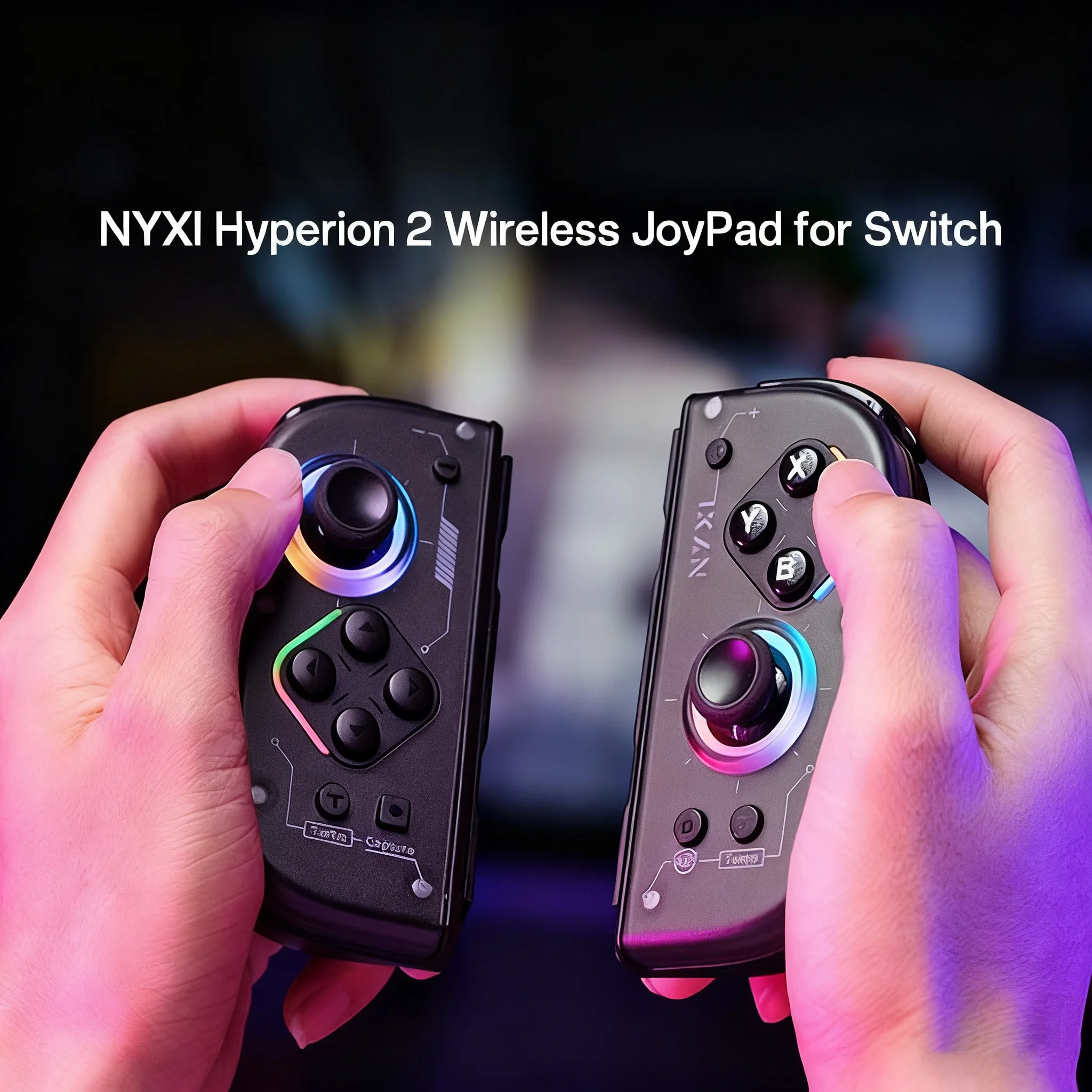 

Беспроводной контроллер NYXI Hyperion 2 с двойным джойстиком Hall, без дрифта, турбо-режим, RGB-подсветка, 6-осевой гироскоп, замена Joy-Con для Switch OLED/Lite