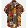 3D Printed Flower Hawaiian Shirts For Men